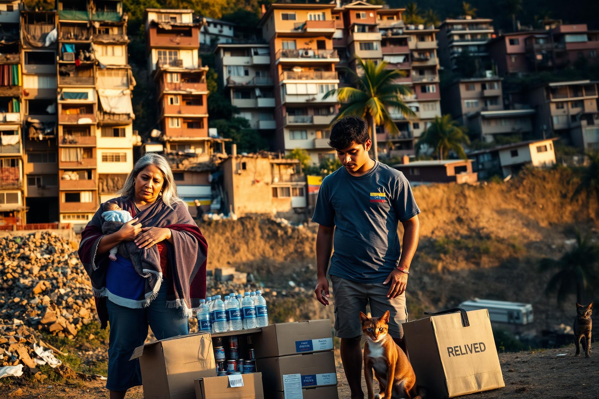 Community relief effort supporting families and animals